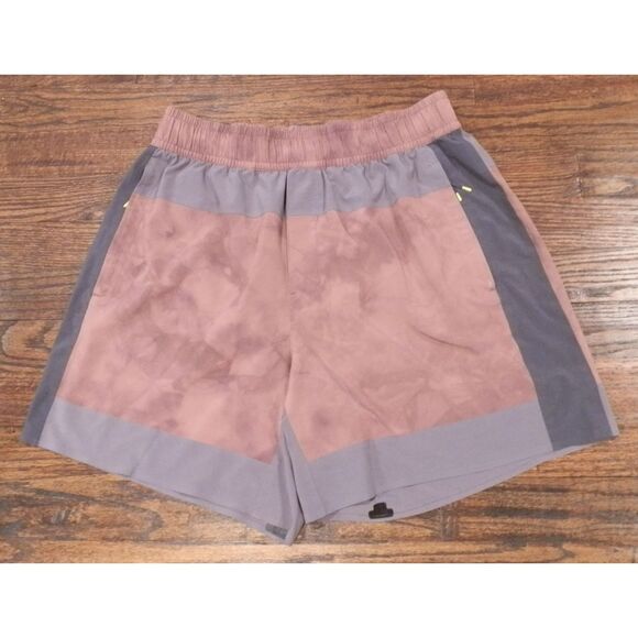 Lululemon Athletica Shorts Tie Dye Pink Maroon Purple Men's Size Medium - Picture 2 of 2